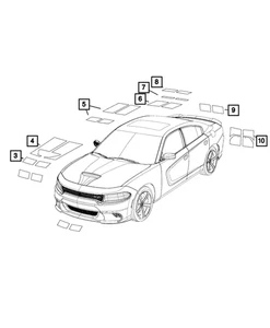 Genuine Mopar Fascia Decal 6UQ41HA2AA - Picture 1 of 1