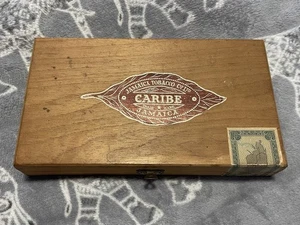 Vintage Wooden Caribe Jamaica Tobacco Cigar Box - Picture 1 of 4