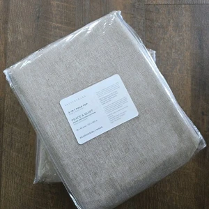 Pottery Barn Peace & Quiet Noise Reducing Blackout Curtains 50x96 Two Dark Flax - Picture 1 of 3