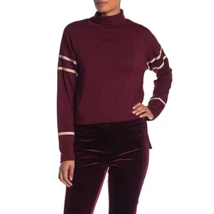 Laundry By Shelli Segal Cozy Knit Turtle Neck Sweater, Deep Garnet, Small - Picture 1 of 2