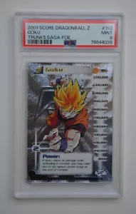 Dragonball Z Score Goku Foil #192 High-Tech Trunks Saga 2001 PSA 9 - Picture 1 of 4