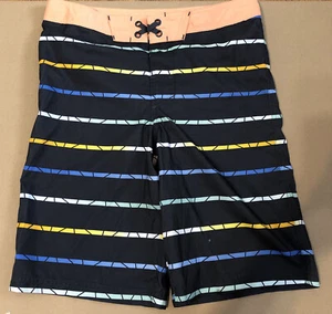 Art Class Boys Striped Swim Trunks Size 16 - Picture 1 of 2