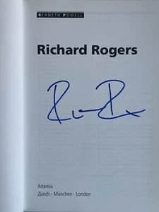 Richard Rogers,signiert, Kenneth Powell, Architekt,StudioPaperback Autogramm - Bild 1 von 3