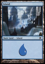 4x Island (371) MTG 10th Edition NM Magic Regular