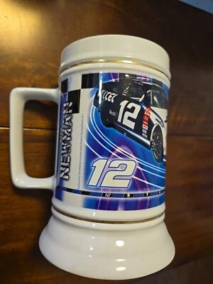 Taza grande Ryan Newman 12 NASCAR 2003 cerveza piedra Foto 1 de 3