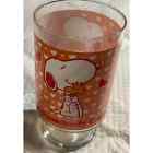 Vintage Peanuts Snoopy Somebody Cares Drinkware Tall  Tumbler Glass
