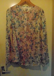 Tommy Hilfiger Heritage Blouse Shirt Size L Floral - Picture 1 of 11