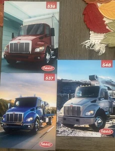 Peterbilt Model 536 537 And 548 2-Sided Sheets Truck Brochures - Picture 1 of 1