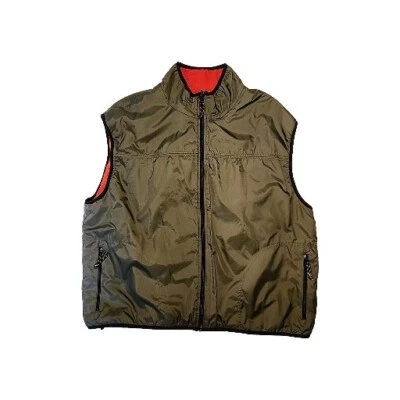 Двусторонний мужской зимний жилет 2XL Free Country зеленый и оранжевый - Изображение 1 из 4