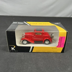 K-Line Kruisers K-94231 1932 Ford 3 Window Red Coupe Diecast 1:43 New - Picture 1 of 5