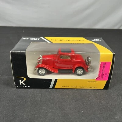 K-Line Kruisers K-94231 1932 Ford 3 Window Red Coupe Diecast 1:43 New - Image 1 of 4