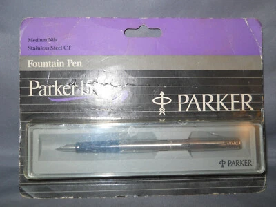 派克复古不锈钢钢笔--中号笔尖-全新旧货 — 第 1/3 张图片