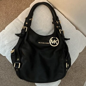 MICHAEL Kors Black Leather Purse Shoulder Bag AP-1208 China - Picture 1 of 8