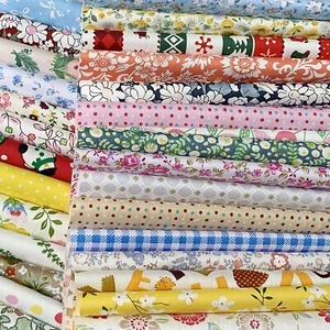 Lindo conjunto de tiras de tela con estampado floral Liuliu hágalo usted mismo material de tela artesanal retazos para - Imagen 1 de 7