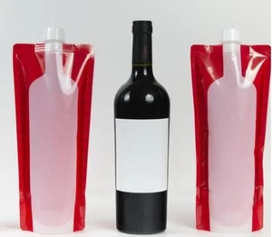 Paquete de 3 frascos de vino o agua reutilizables Waloo contiene 1 botella completa de vino - Imagen 1 de 3