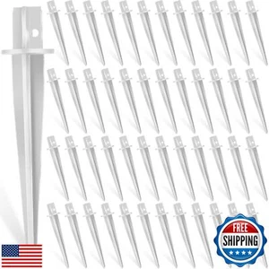 Zhengmy 48 Pcs Metal Solar Light Stakes Replacement Outdoor Ground Stakes Sol - Picture 1 of 5