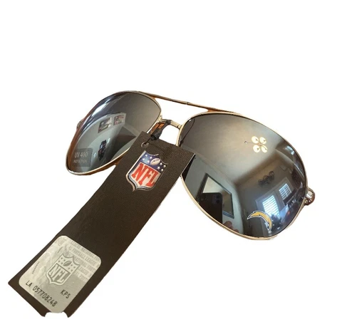 NFL Branded Aviator Sunglasses Los Angeles Chargers Cover