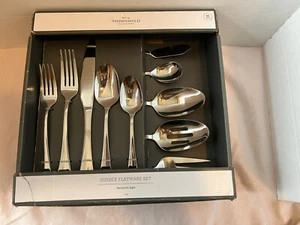 THRESHOLD SUSSEX FLATWARE SET 45 Pieces NEW - Picture 1 of 8
