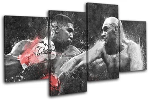 Boxing Dream Fight Fury Joshua Sports MULTI CANVAS WALL ART Picture Print - Picture 1 of 1