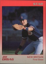 1989 New Britain Red Sox Star #12 Jim Orsag