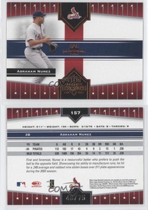 2005 Donruss Champions Orange Impressions /75 Abraham Nunez #157