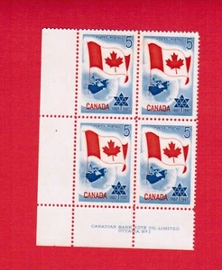 1967 # 453 PLATE BLOCK 1 PB 1 LL MINT CANADA STAMPS CENTENNIAL CONFEDERATION - Picture 1 of 1