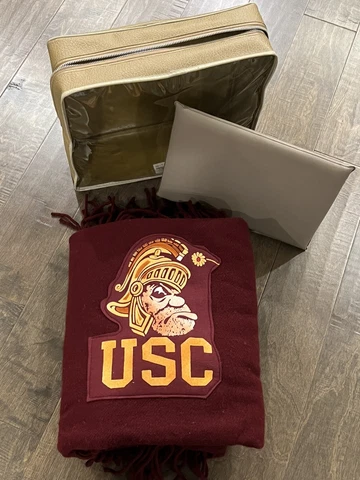 Vintage Pendleton Wool Stadium Blanket - University Of Southern California USC Cover