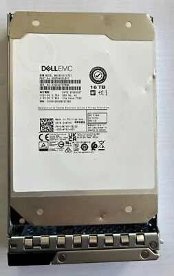 8MG73 08MG73 Dell EMC 16TB 7.2K 12Gb/s SAS 3.5'' HDD Hard Drive 14/15/16G KIT - Image 1 of 3