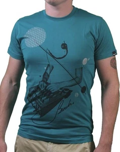 Bench Mens Sea Green Leader Live Concert Studio Soundboard Mixer T-Shirt NWT - Picture 1 of 3