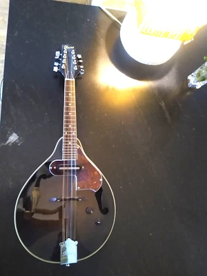 Ibanez A-Style Acoustic-Electric Mandolin Dark Violin Sunburst DAMAGE inside it - Image 1 of 4