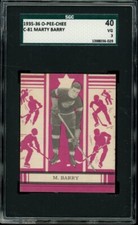 1935-36 O-PEE-CHEE Hockey Series C #81 Marty Barry Red Wings SGC 3 VG LOOK!