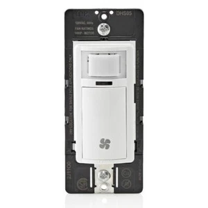 Decora In-Wall Humidity Sensor for Bathroom Exhaust Fan Control Switch, 1/4 HP, - Picture 1 of 12
