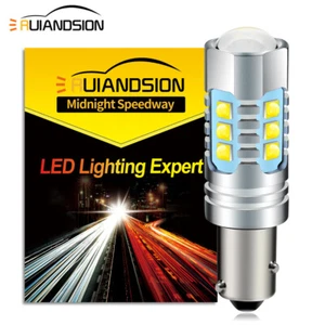 CANBUS BAW9S HY21W 2525 80W LED Indicator Side Light Bulb White/ Yellow 12V-24V - Picture 1 of 9
