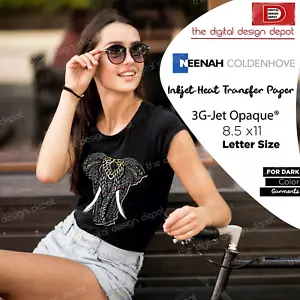Heat Transfer Paper 3G JET-OPAQUE® Neenah 8.5 X 11 --25 Sheets-- Inkjet Dark - Picture 1 of 5