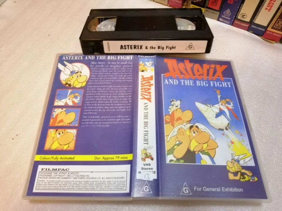 ASTERIX AND THE BIG FIGHT - Australian FILMPAC rare find Issue on Vhs - CARTOON - Image 1 of 1