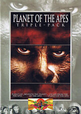 3 MOVIES - Planet of the Apes (DVD, 2007) (Bilingual) 3-Discs Sci-Fi SLIPCOVER