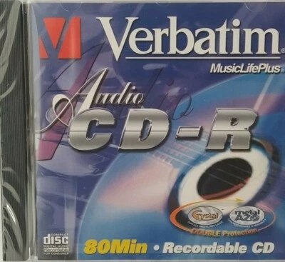 Verbatim CD-R 80 MINS Audio - 43047 Music Blank CDR Recordable Disc NEW & SEALED - Image 1 of 4