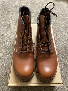 Red Wing Heritage 9022 Beckman Brick Settler Leather Lug Sole Boot US Sz8 NEW FS - Picture 1 of 16