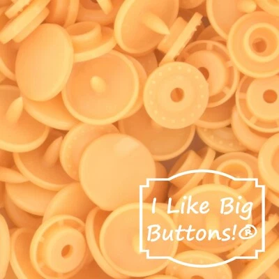 KAM Plastic Snaps: G98 Squash-Size 20/T5-No Sew Snap Buttons DIY Crafts Orange - Image 1 of 4