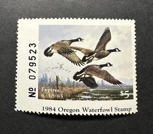 WTDstamps - 1984 OREGON - State Duck Stamp - Mint OG NH - Picture 1 of 2
