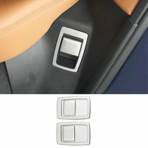 Ajuste del marco del interruptor del asiento trasero plateado de acero para BMW X3 G01 X4 G02 2018-2021 - Imagen 1 de 6