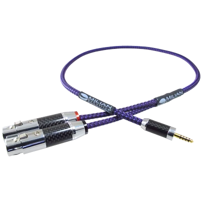 Dual XLR 3 Pin Female to 4.4 mm Pentaconn Balanced Stereo Breakout Adapter Cable - Image 1 of 4