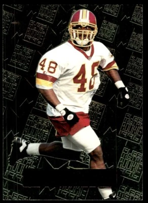 1996 Fleer Metal Football Card Stephen Davis Rookie Washington Redskins #127 - Image 1 of 2