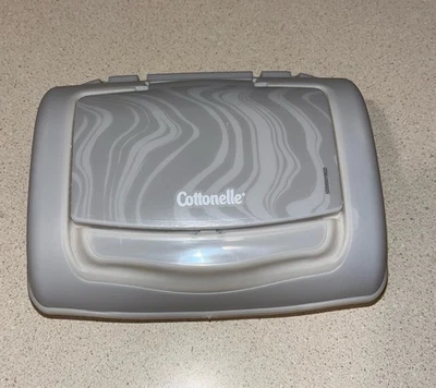 Cottonelle Fresh Flushable Wipes Dispenser Hard Container Refillable Tub Gray - Image 1 of 4