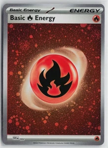 Pokemon Basic Fire Energy (Cosmos Holo) 002 SV01: Scarlet & Violet Base Set Holo - Picture 1 of 2