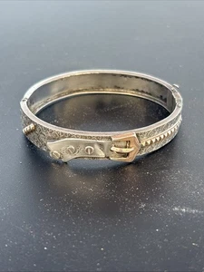 RAVISSANT BRACELET JONC ARGENT MASSIF 19EME FRENCH SILVER 19TH - Imagen 1 de 12