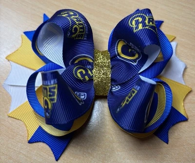 Lazo para el cabello inspirado en el fútbol americano de Los Angeles Rams Foto 1 de 4