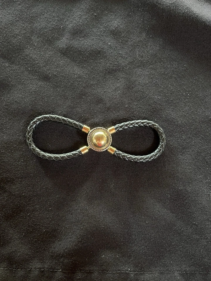 Lilla Rose Leather, Size Large, Black With Gold Decor - Image 1 of 1