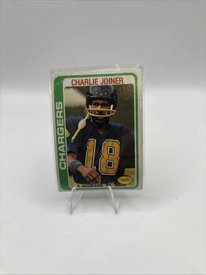 1978 Topps Football- Charlie Joiner, San Diego Chargers #338. - Image 1 of 2