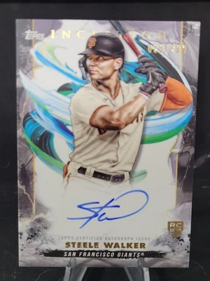 STEELE WALKER 2023 Topps Inception Baseball RC Auto /299 San Francisco Giants - Image 1 of 3